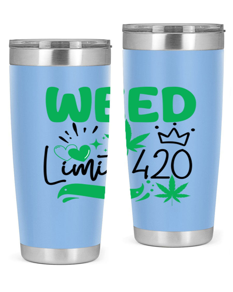 Weed Limit 420 295#- marijuana- Tumbler
