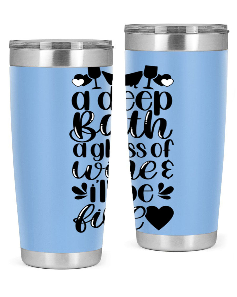 a deep bath a glass 48#- bathroom- Tumbler