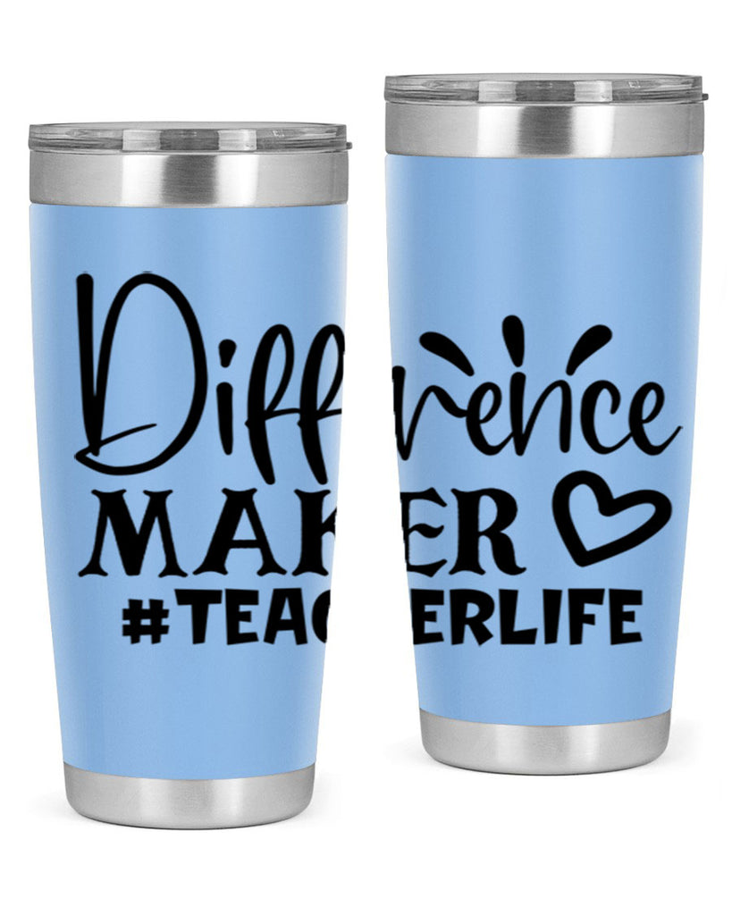 difference maker teacherlife Style 185#- teacher- tumbler