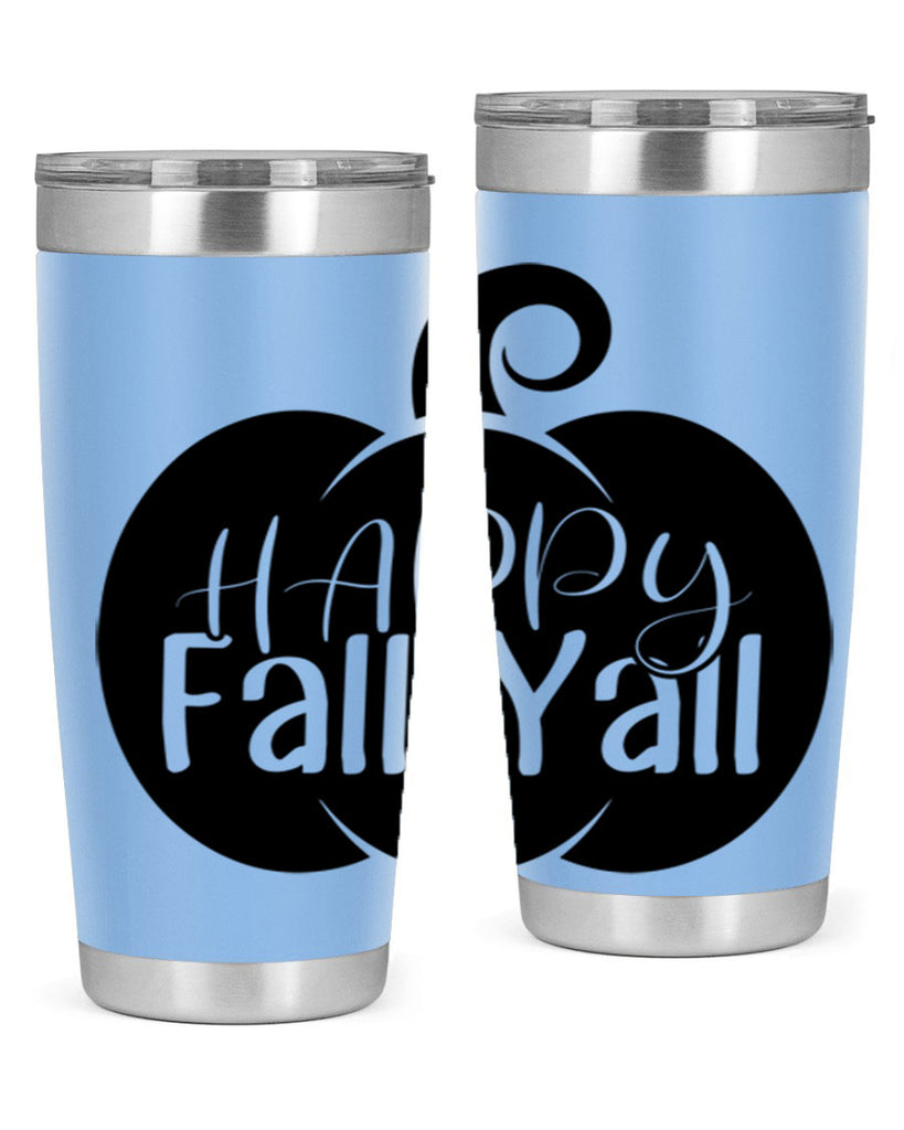 happy fall yall 235#- fall- Tumbler