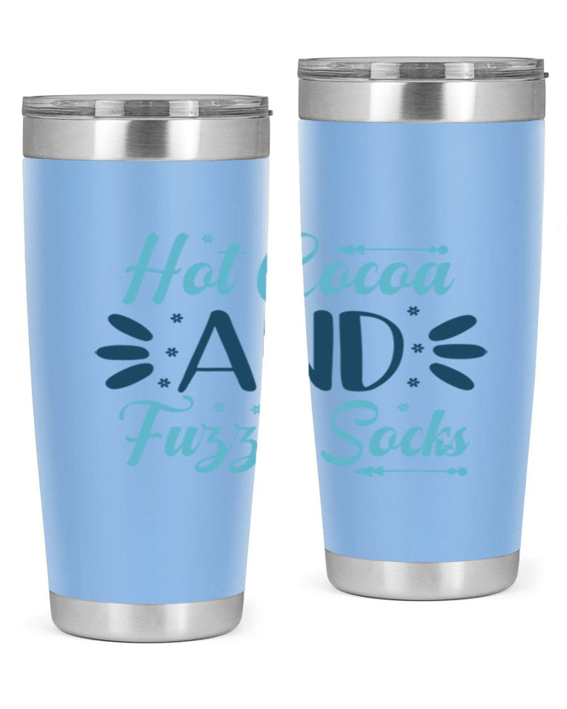 hot cocoa and fuzzy socks 208#- winter- Tumbler