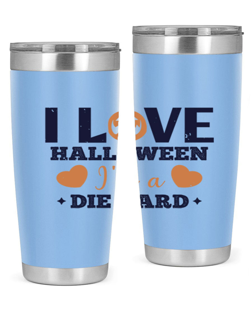 i love halloween im a die hard 150#- halloween- Tumbler