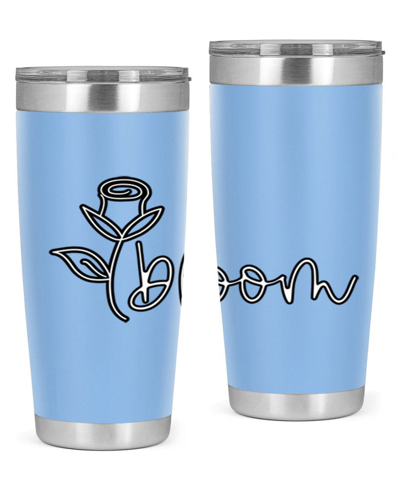 rosebud bloom outline399#- spring- Tumbler