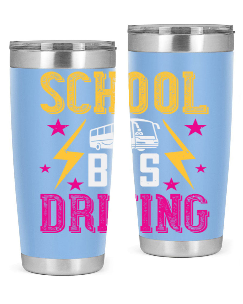 school bus driving Style 17#- bus driver- tumbler