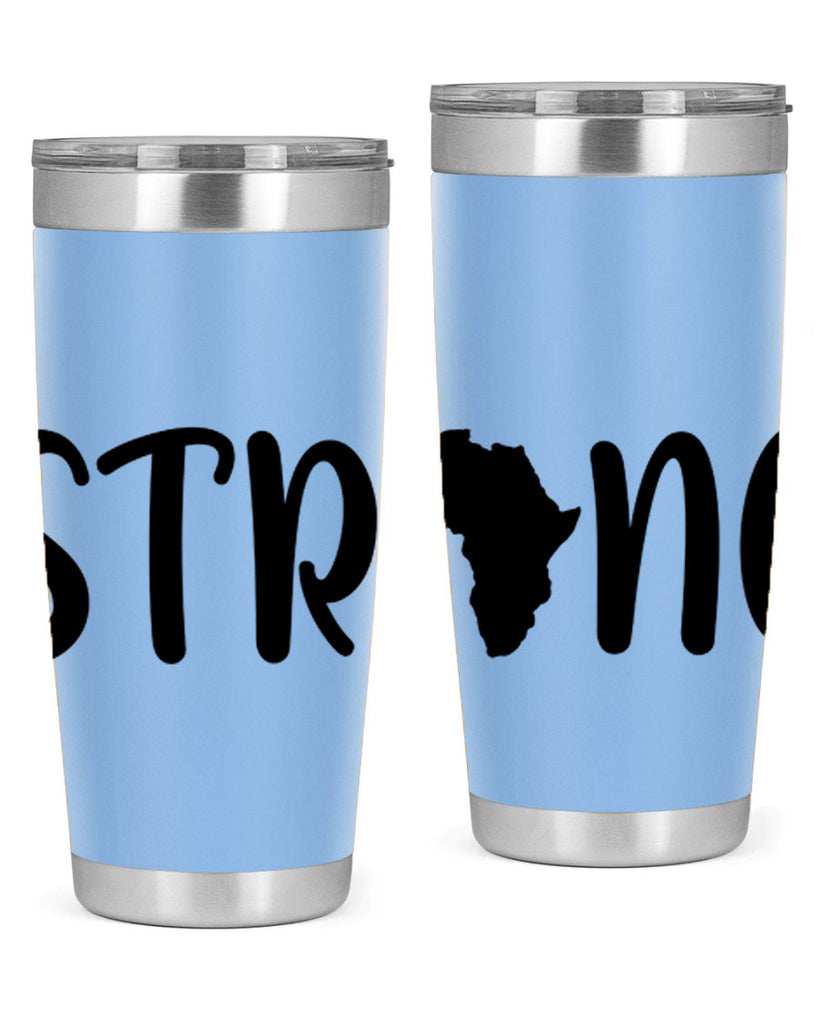 strong africa svg 24#- black words phrases- Cotton Tank