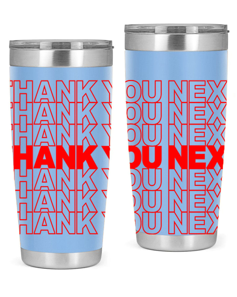 thank you next 22#- black words phrases- Cotton Tank