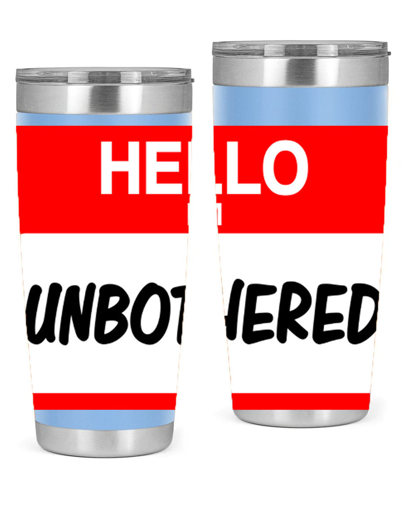 unbothered 14#- black words phrases- Cotton Tank