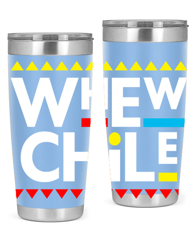 whew chile 11#- black words phrases- Cotton Tank