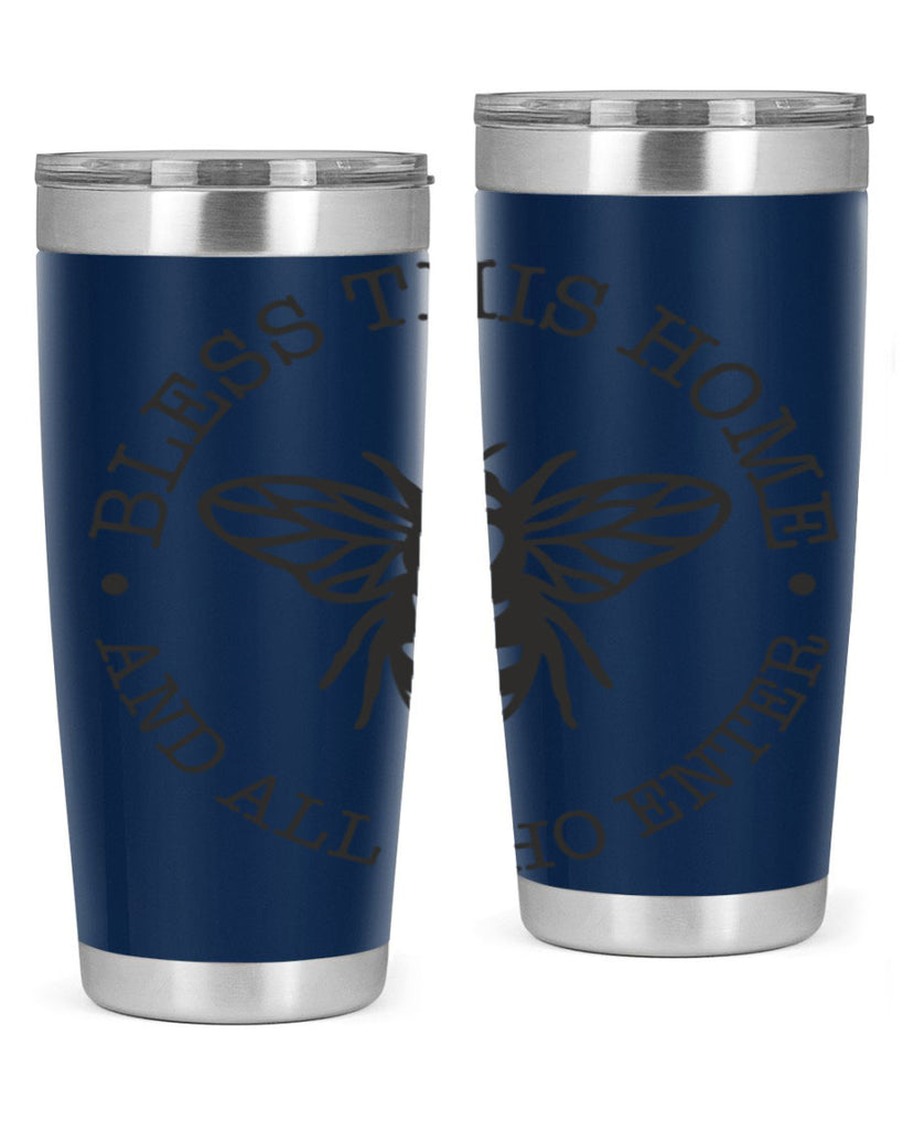Bless this Home Bee59#- spring- Tumbler
