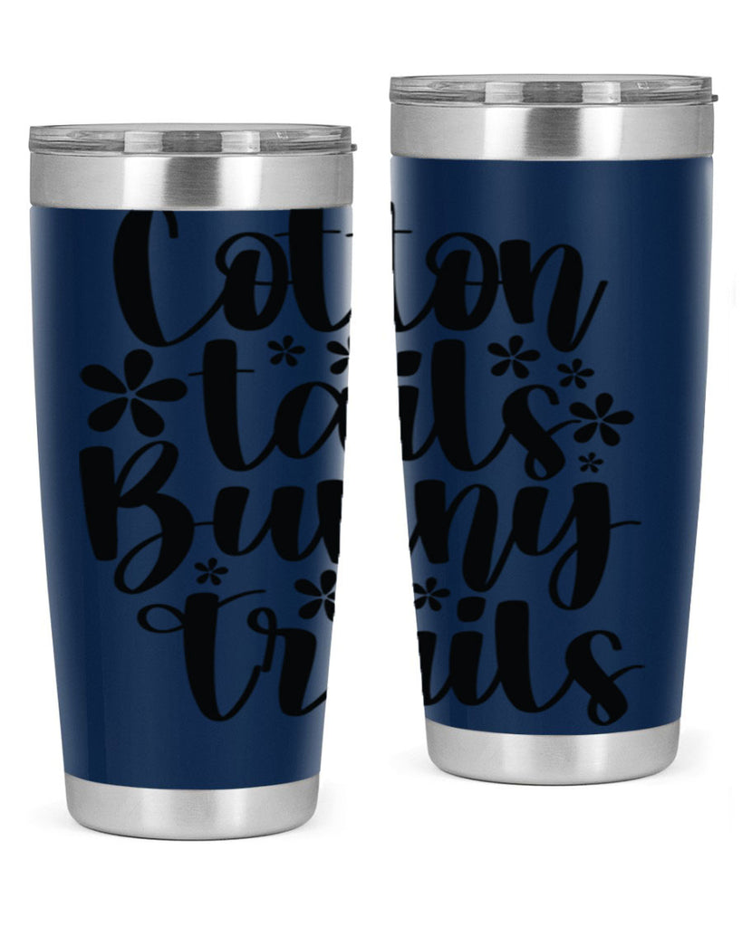 Cotton tails bunny trails  113#- spring- Tumbler