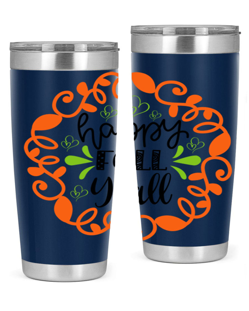 Happy Fall Y all 227#- fall- Tumbler