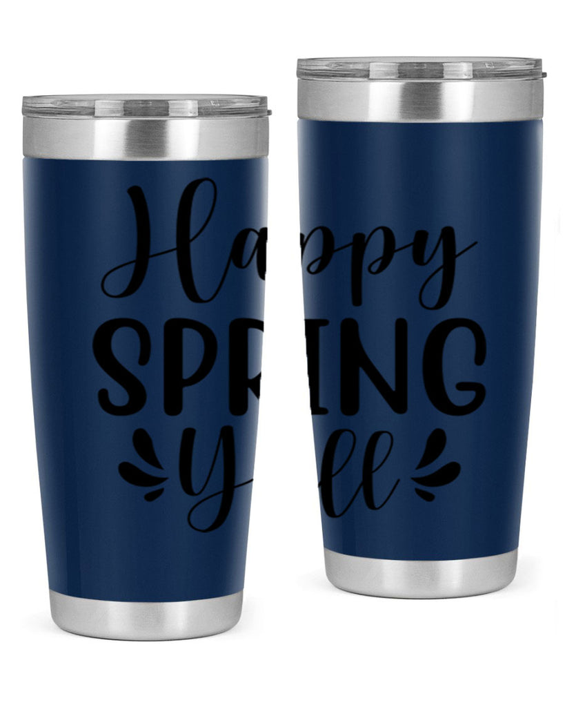 Happy Spring Y'all 163#- spring- Tumbler