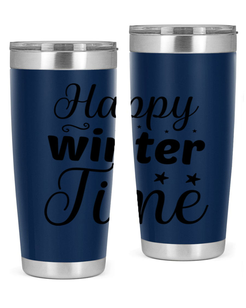 Happy Winter Time 133#- winter- Tumbler