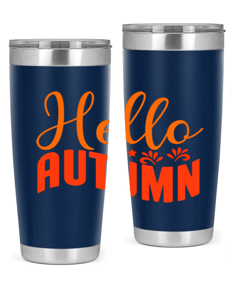 Hello Autumn Design 268#- fall- Tumbler