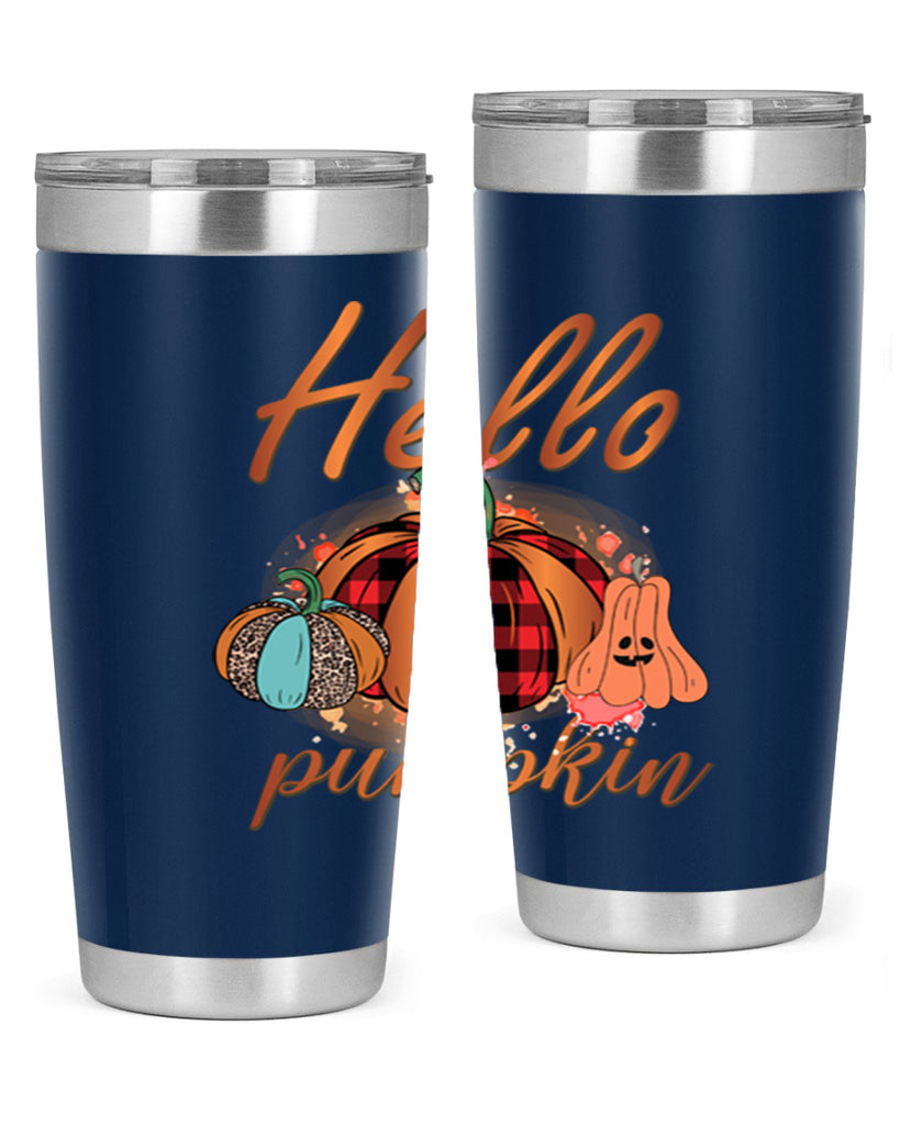 Hello Pumpkin 284#- fall- Tumbler