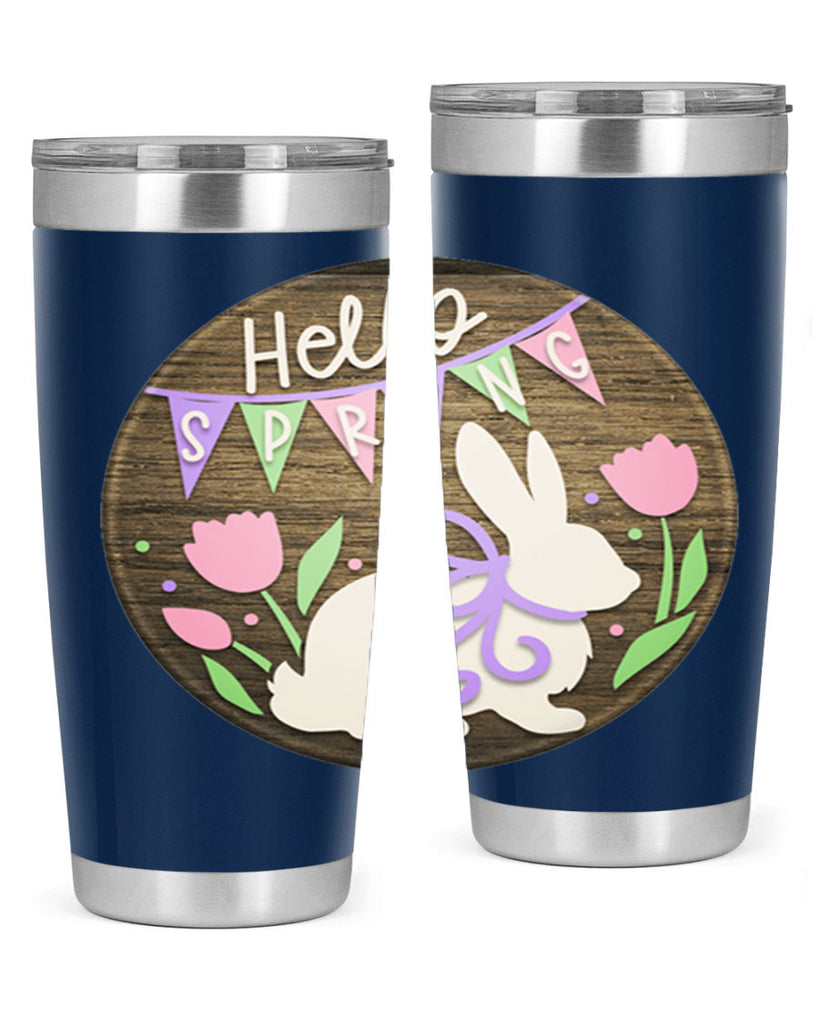 Hello spring bunny Mockup190#- spring- Tumbler
