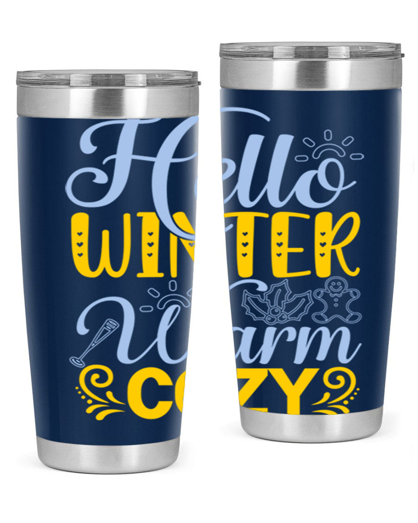 Hello winter warm cozy166#- winter- Tumbler