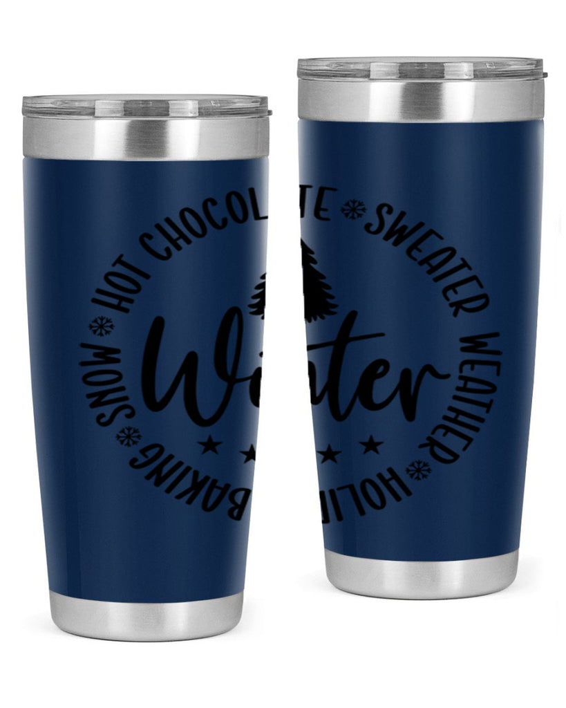 Hot Chocolate Sweater Weather Holiday Baking Snows196#- winter- Tumbler