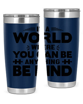 In a world Style 48#- autism- Tumbler