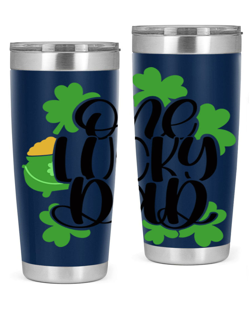 One Lucky Dad Style 43#- St Patricks Day- Tumbler