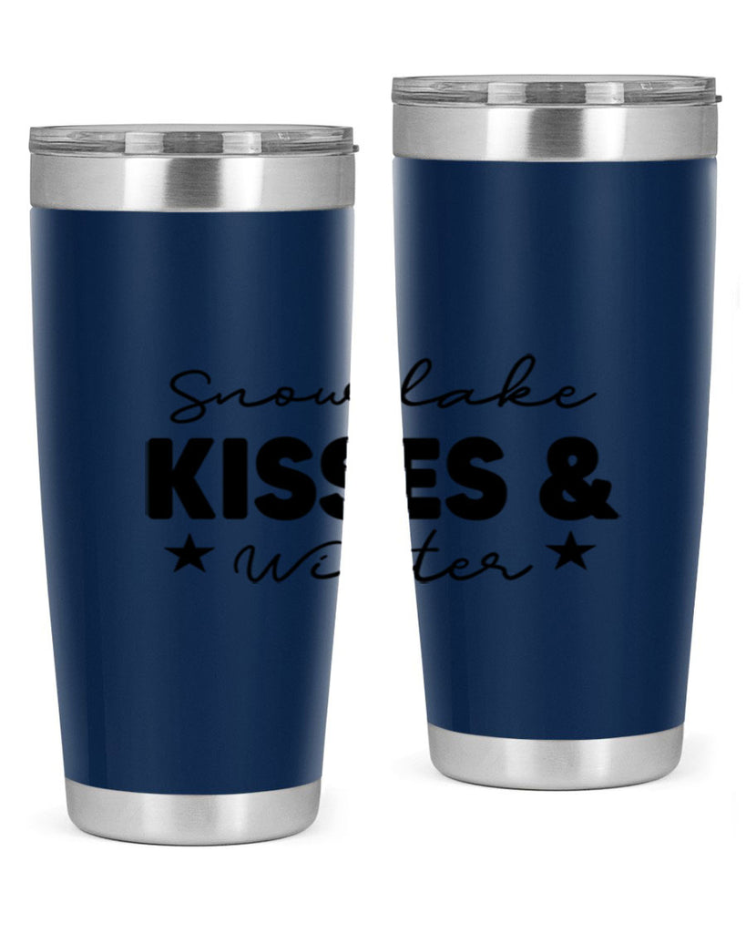 Snowflake Kisses Winter374#- winter- Tumbler