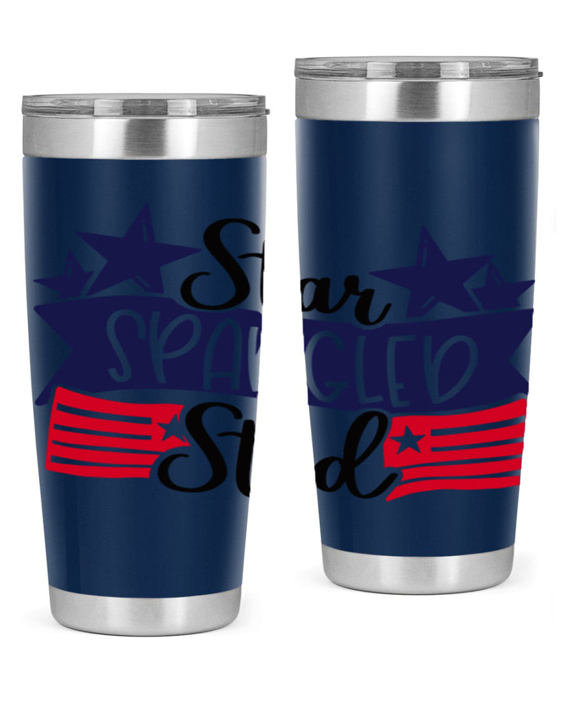 Star Spangled Stud Style 173#- Fourt Of July- Tumbler