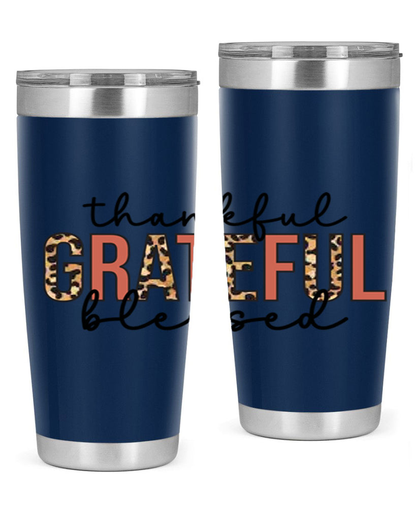 Thankful grateful blessed 602#- fall- Tumbler