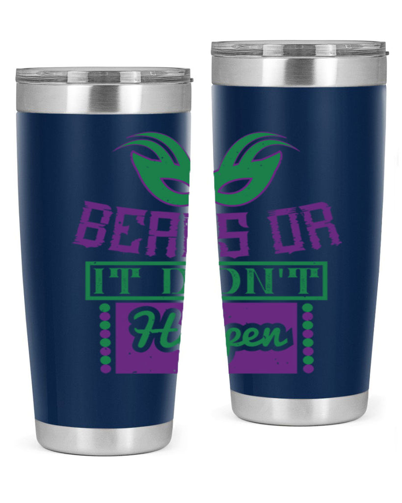 beads or it didnt happen 27#- mardi gras- Tumbler