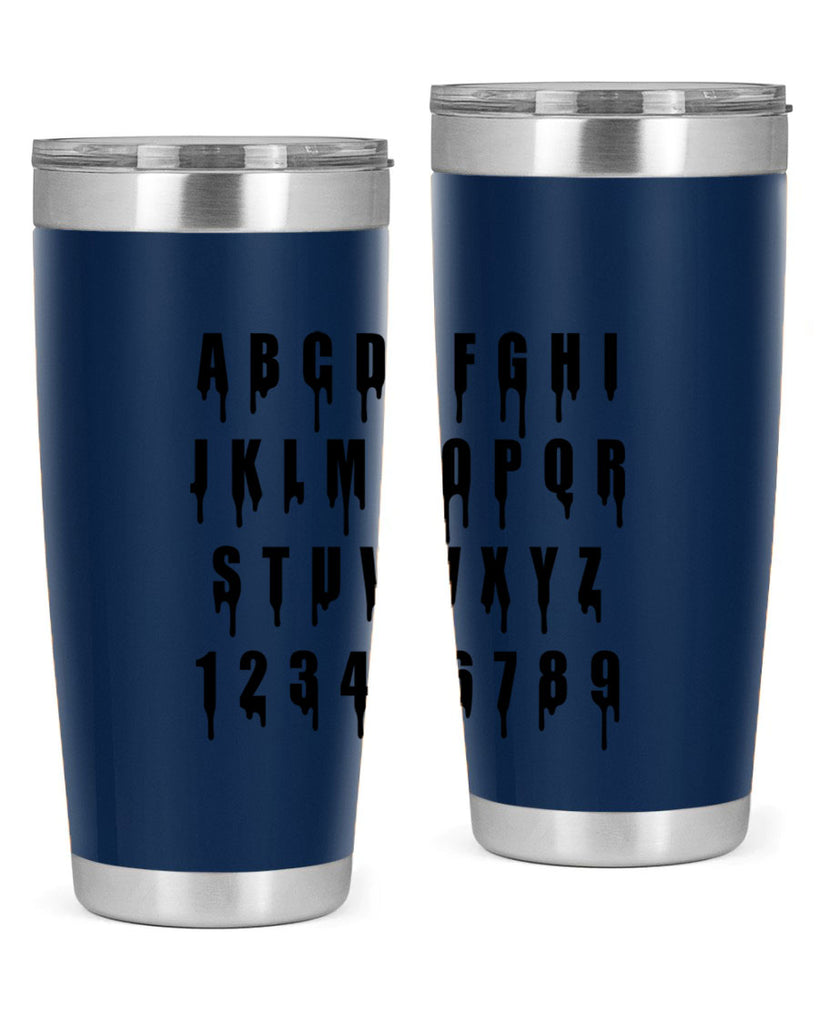 drip font 164#- black words phrases- Cotton Tank