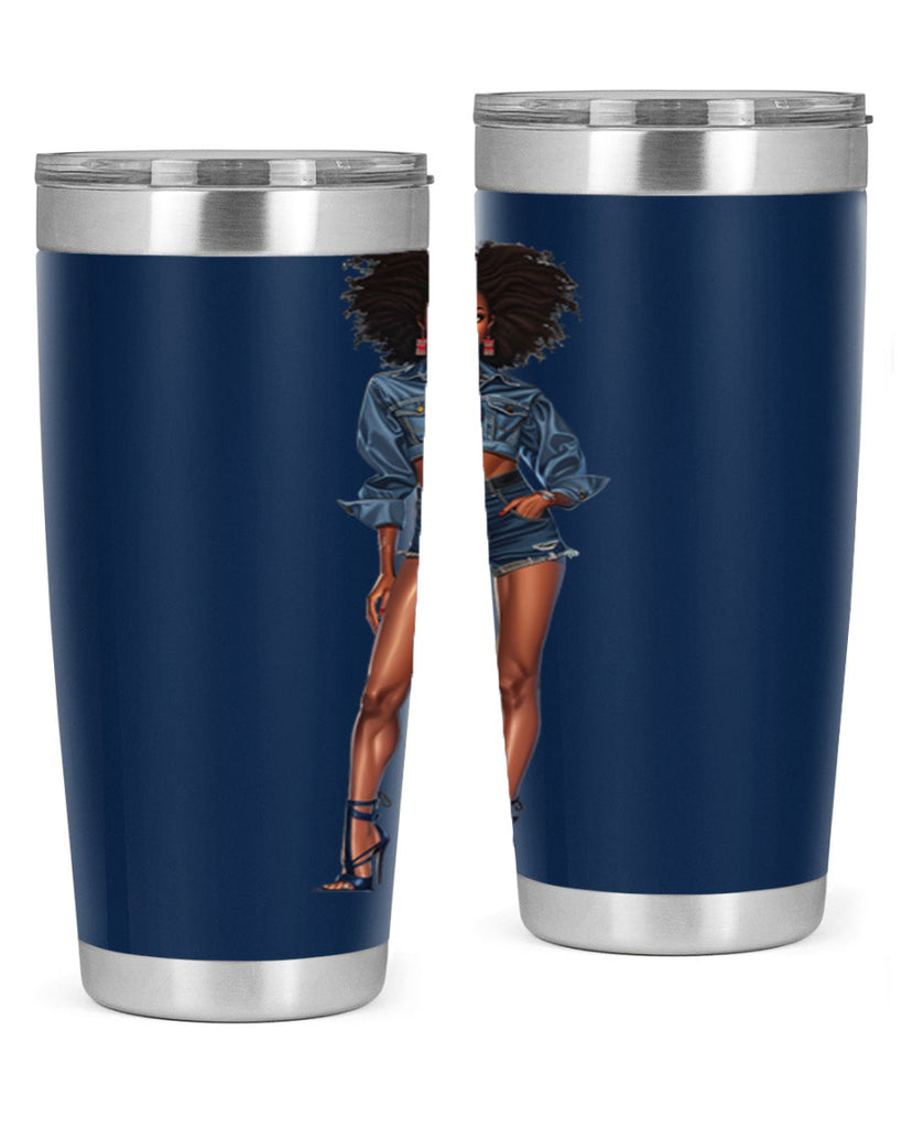 fashion girl in indigo 26#- fashion- Cotton Tank