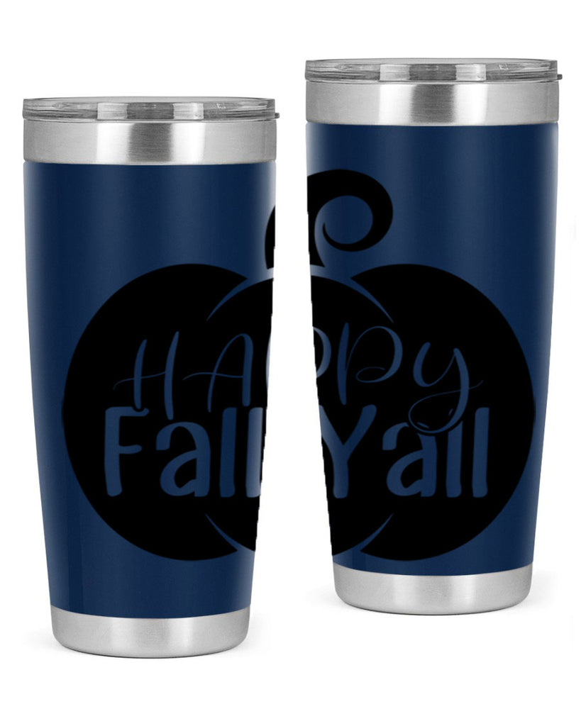 happy fall yall 235#- fall- Tumbler