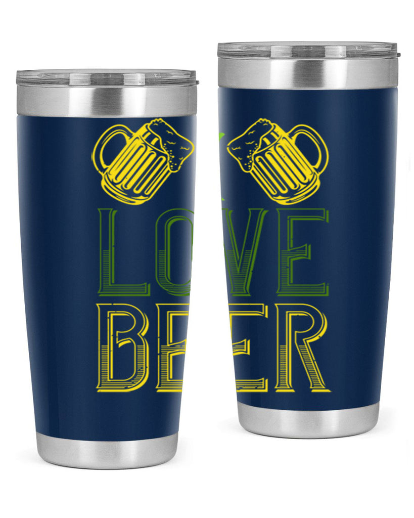 i love beer Style 134#- St Patricks Day- Tumbler