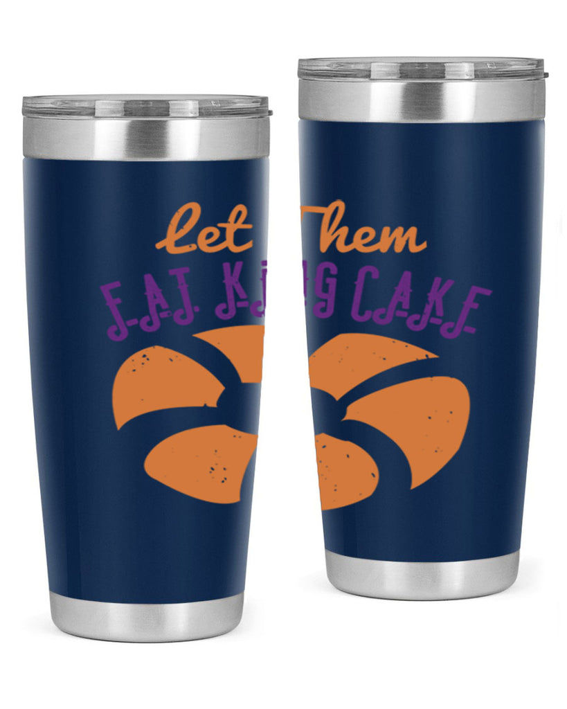 let them eat king cake 50#- mardi gras- Tumbler