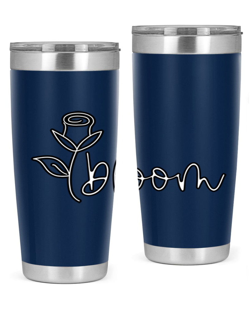 rosebud bloom outline399#- spring- Tumbler