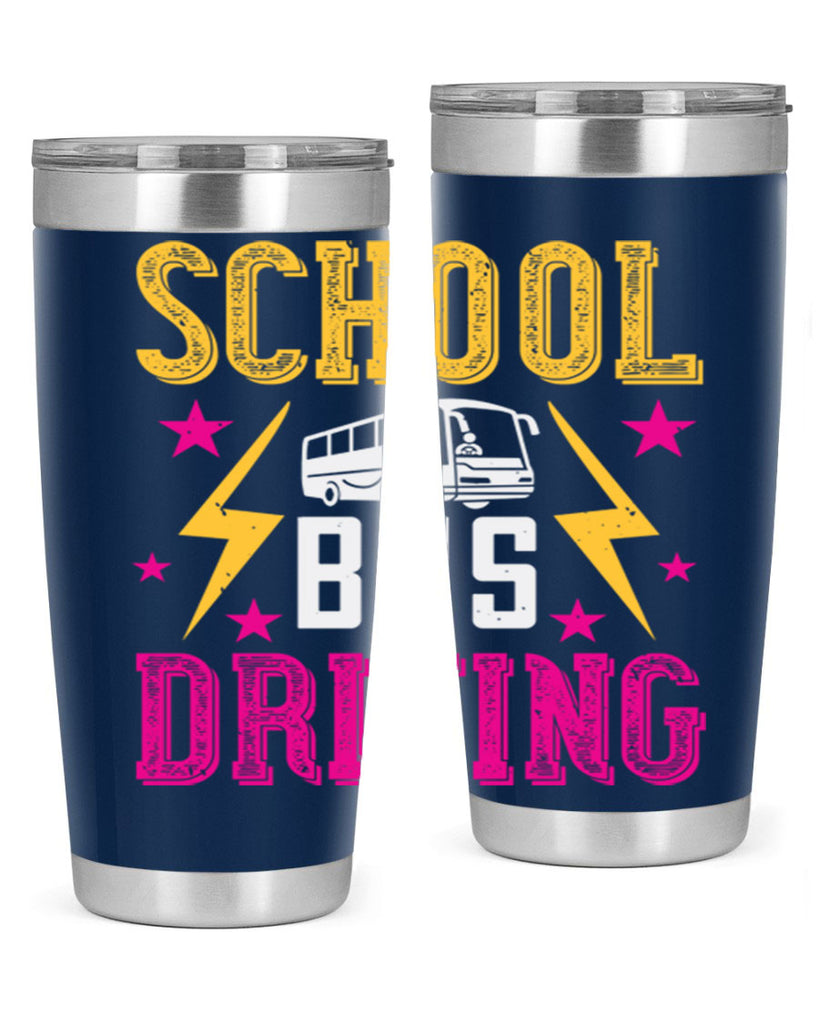 school bus driving Style 17#- bus driver- tumbler