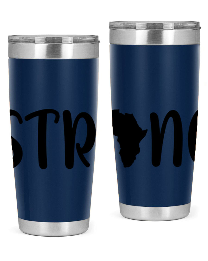 strong africa svg 24#- black words phrases- Cotton Tank