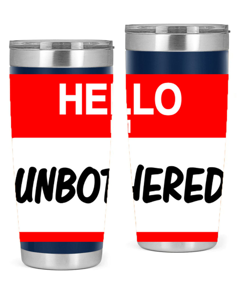 unbothered 14#- black words phrases- Cotton Tank