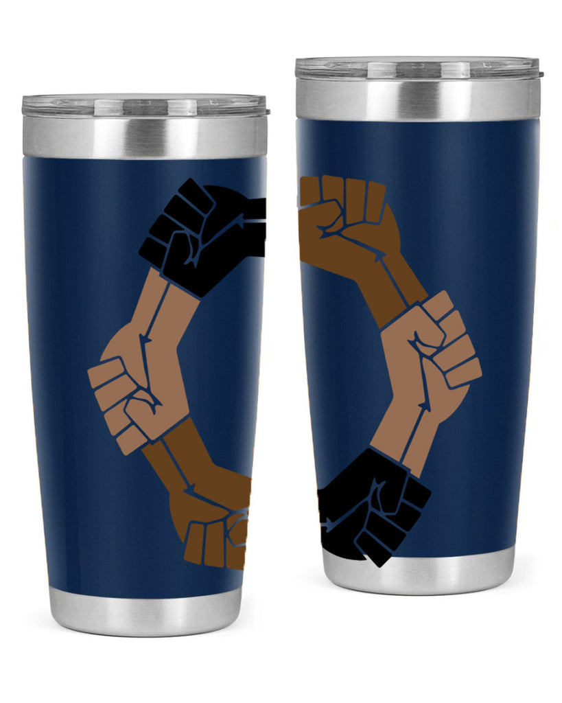 united black power fists 13#- black words phrases- Cotton Tank