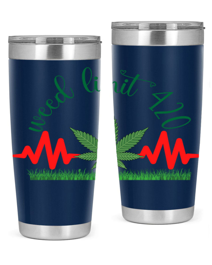 weed limit 420 cannabis hearbeat 291#- marijuana- Tumbler