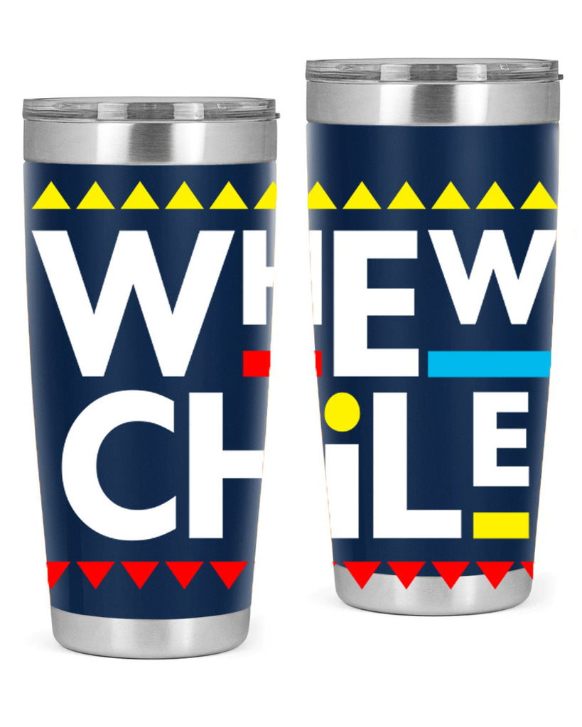 whew chile 11#- black words phrases- Cotton Tank