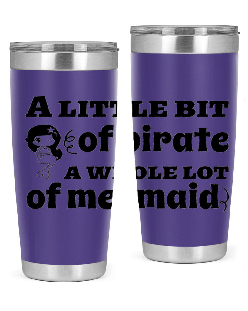 A little bit of pirate 10#- mermaid- Tumbler