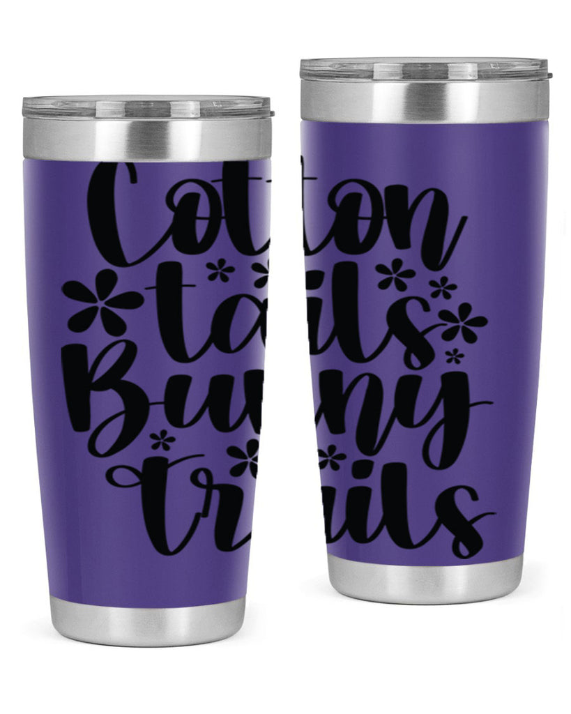 Cotton tails bunny trails  113#- spring- Tumbler