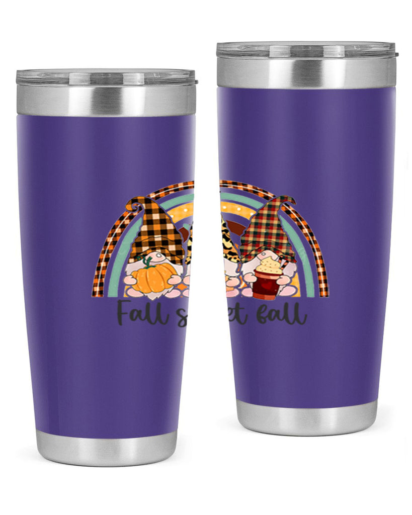 FallSweetFallGnomeRainbow 162#- fall- Tumbler