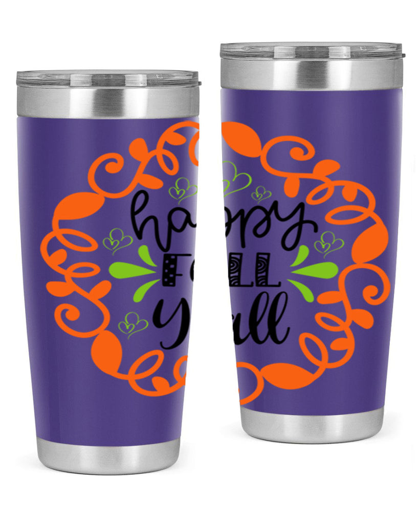 Happy Fall Y all 227#- fall- Tumbler