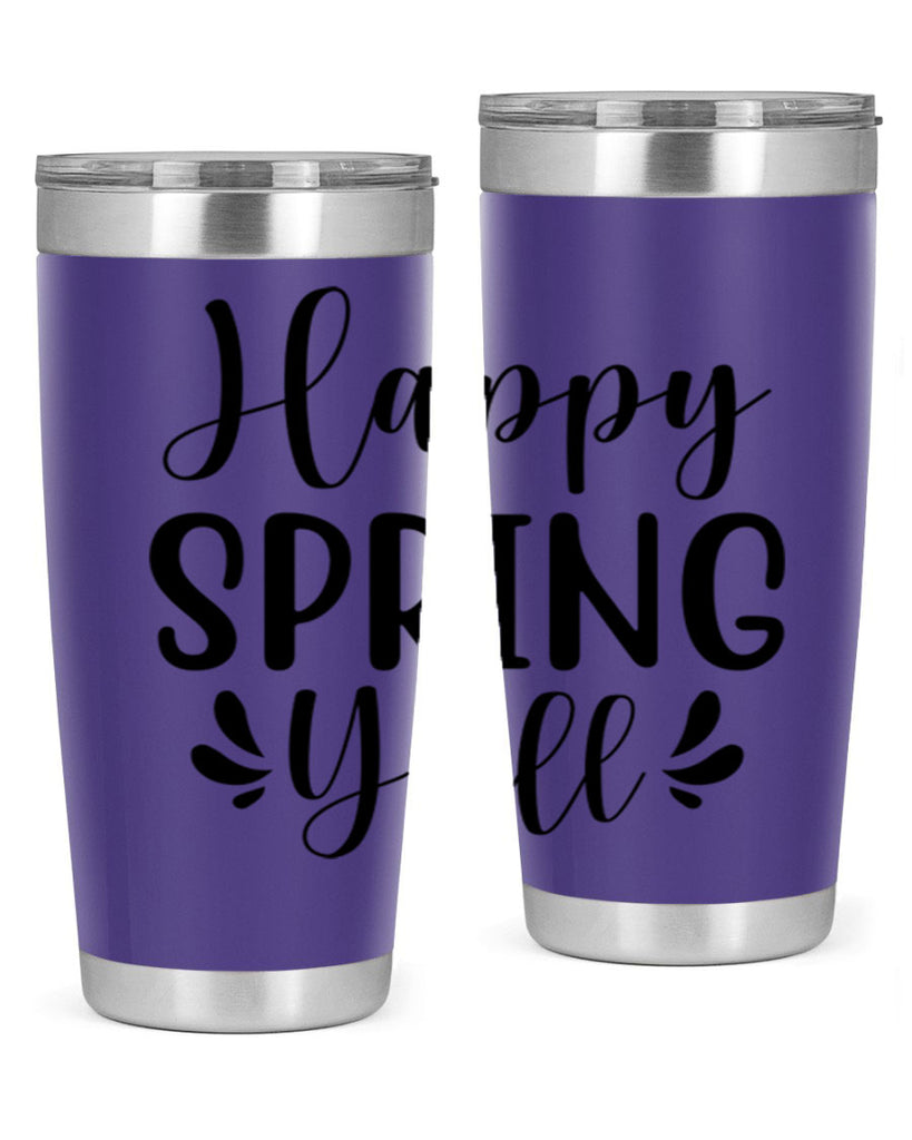 Happy Spring Y'all 163#- spring- Tumbler