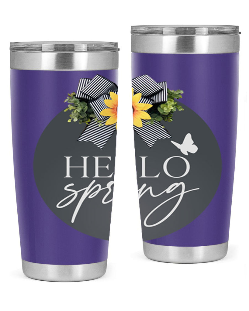 Hello spring butterfly Mockup194#- spring- Tumbler