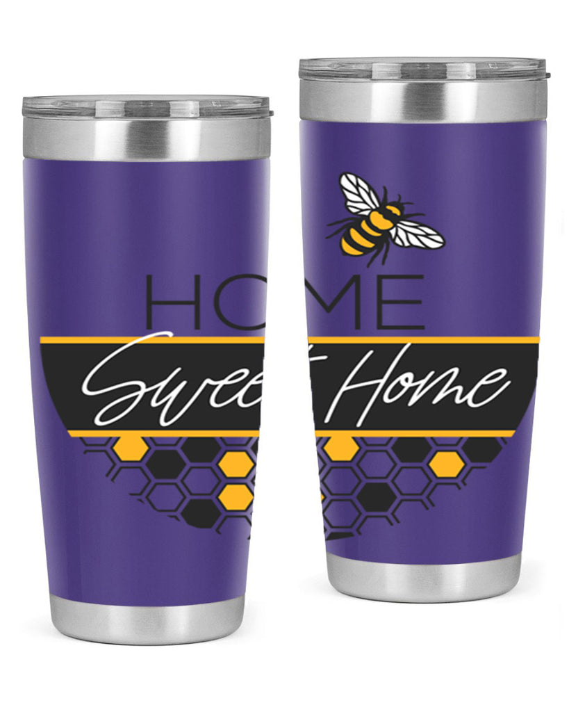 Home Sweet Home Bee and hive pattern243#- spring- Tumbler