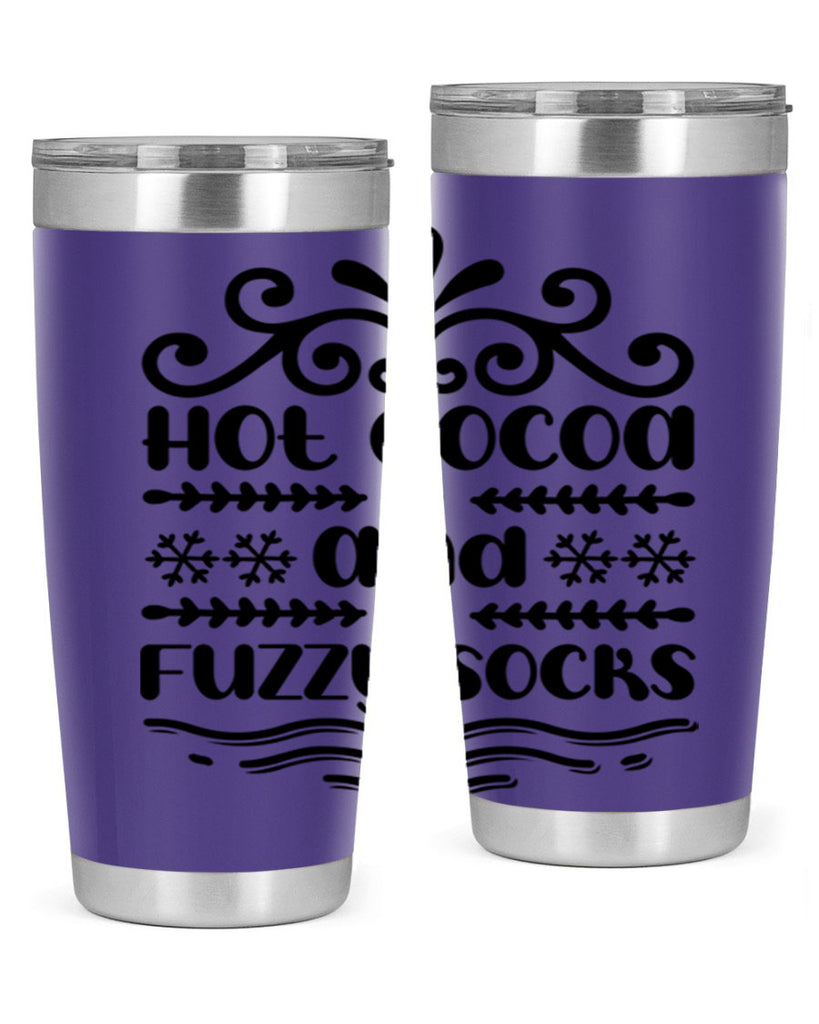 Hot Cocoa and Fuzzy Socks 219#- winter- Tumbler