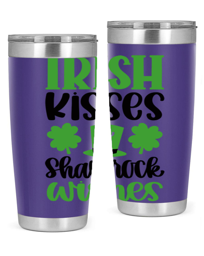 Irish Kisses Shamrock Wishes Style 81#- St Patricks Day- Tumbler