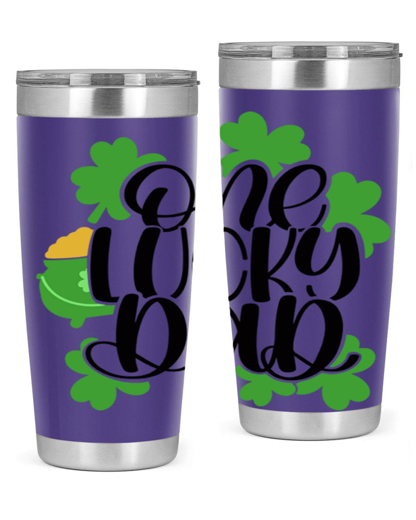 One Lucky Dad Style 43#- St Patricks Day- Tumbler